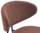 Banqueta Pilar Tecido Marrom Mocha Base Preta, brown | WestwingNow