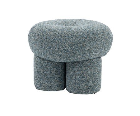 Puff Trium Tecido Azul Ardósia | Westwing