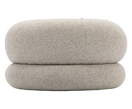 Puff Duo Tecido Off White | Westwing