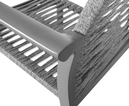 Cadeira Entremares Corda Base Grafite | Westwing