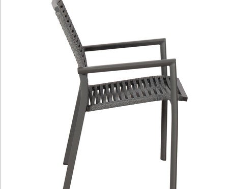 Cadeira Entremares Corda Base Grafite | Westwing