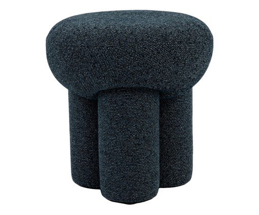 Puff Orbe Tecido Azul Noite, blue | WestwingNow