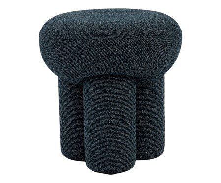 Puff Orbe Tecido Azul Noite | Westwing