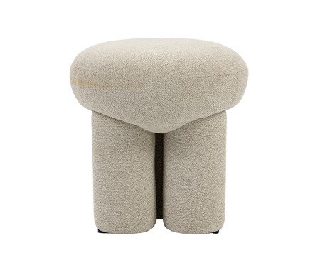 Puff Orbe Tecido Off White Mescla | Westwing