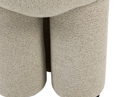 Puff Orbe Tecido Off White Mescla | Westwing