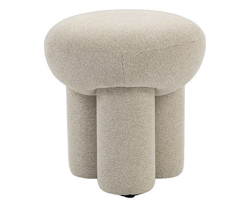 Puff Orbe Tecido Off White Mescla, Off White | WestwingNow