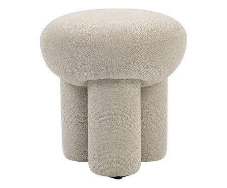 Puff Orbe Tecido Off White Mescla | Westwing