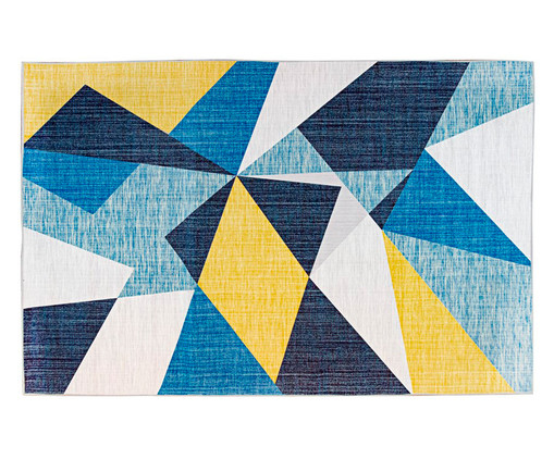 Tapete Geo Print - Azul e Amarelo, Azul e amarelo | WestwingNow