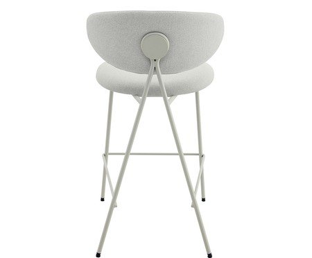 Banqueta Pilar Tecido Off White Base Off White | Westwing