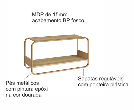 Sapateira Banco Orgânico Luna Hanover | Westwing