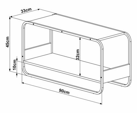 Sapateira Banco Orgânico Luna Artesano Nero | Westwing