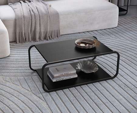 Mesa de Centro Orgânico Luna Artesano Nero | Westwing