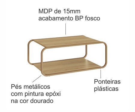 Mesa de Centro Orgânico Luna Artesano Hanover | Westwing