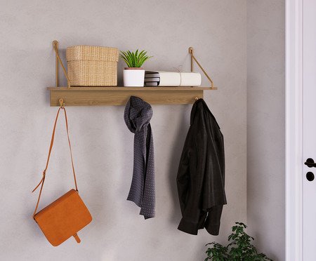 Jogo de Sapateira Banco e Prateleira Orgânico Luna Hanover | Westwing