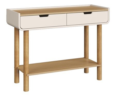 Aparador Orgânico Madeira Aura Off White | Westwing