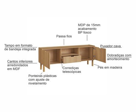 Rack Orgânico Madeira Aura | Westwing