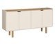 Balcão Buffet Orgânico Madeira Aura Off White, Off White | WestwingNow