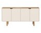 Balcão Buffet Orgânico Madeira Aura Off White, Off White | WestwingNow