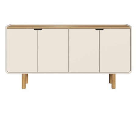 Balcão Buffet Orgânico Madeira Aura Off White | Westwing
