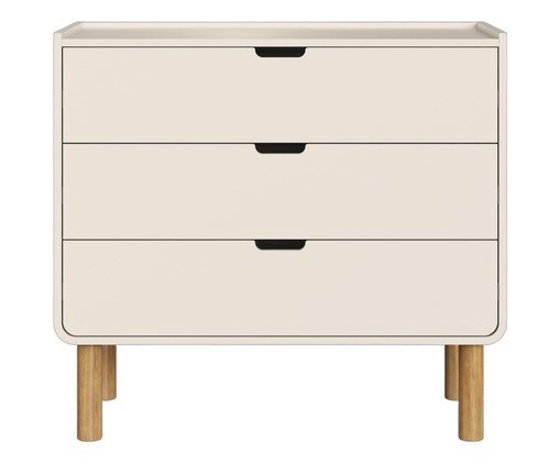 Cômoda Orgânico Madeira Aura Off White, Off White | WestwingNow