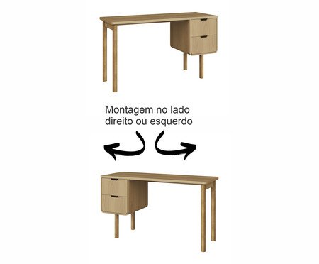 Escrivaninha Orgânica Madeira Aura | Westwing