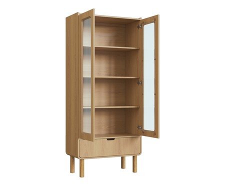 Cristaleira Orgânico Madeira Aura | Westwing