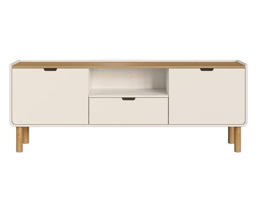 Rack Orgânico Madeira Aura Off White, Off White | WestwingNow
