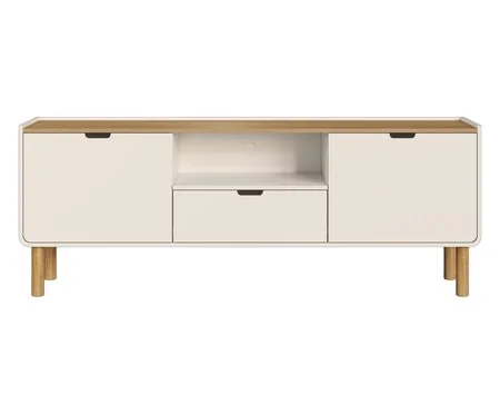 Rack Orgânico Madeira Aura Off White | Westwing