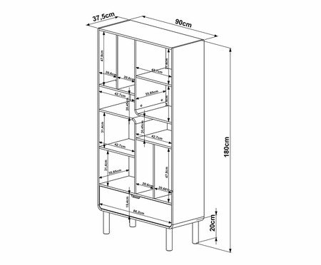 Jogo de Estante e Escrivaninha Orgânica Madeira Aura | Westwing