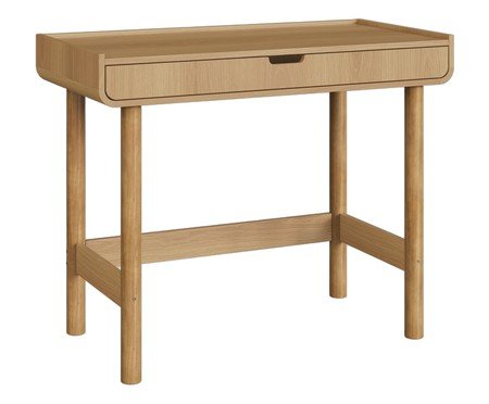 Jogo de Estante e Escrivaninha Orgânica Madeira Aura | Westwing