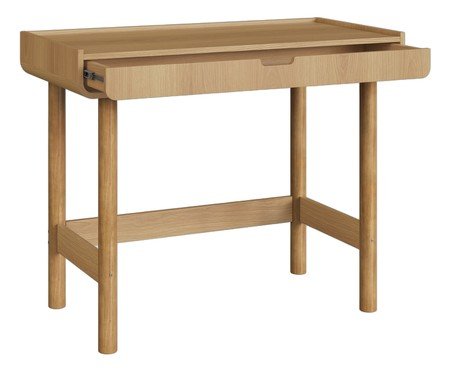 Jogo de Estante e Escrivaninha Orgânica Madeira Aura | Westwing