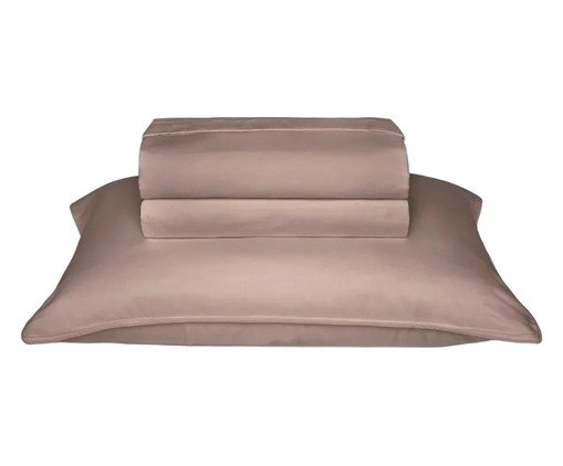 Jogo de Cama The Trim Bege 300 fios, beige | WestwingNow