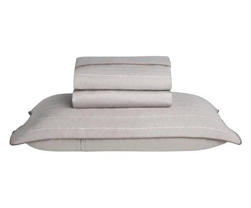 Capa de Duvet Estampado The Garment 300 fios, beige | WestwingNow