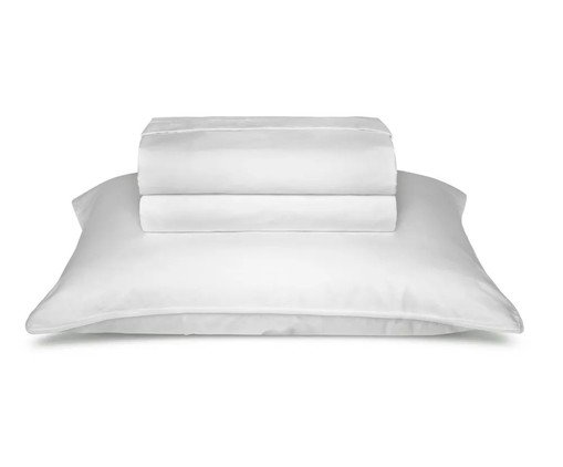 Jogo de Cama The Trim Branco 300 fios, white | WestwingNow