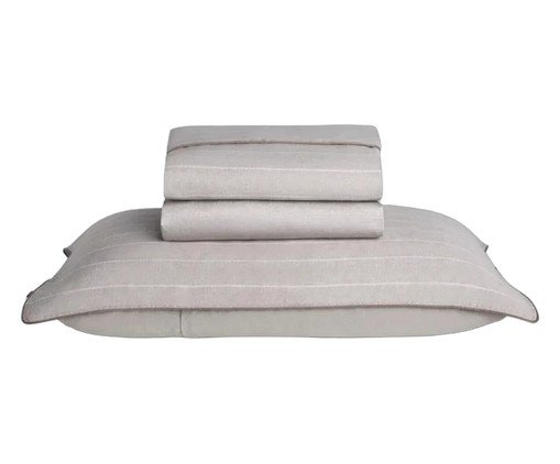 Jogo de cama Estampado The Garment 300 fios, beige | WestwingNow