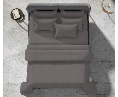 Jogo de Cama The Trim Cinza 300 fios | Westwing