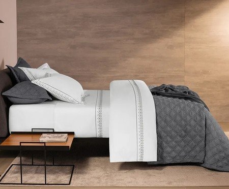 Colcha Matelasse Cinza | Westwing