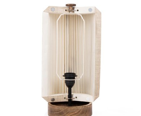 Luminária de Mesa Sanfona Bege | Westwing