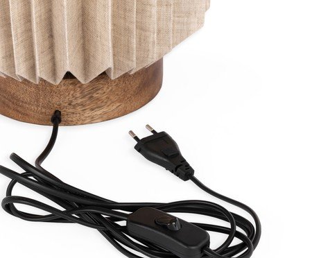 Luminária de Mesa Sanfona Bege | Westwing