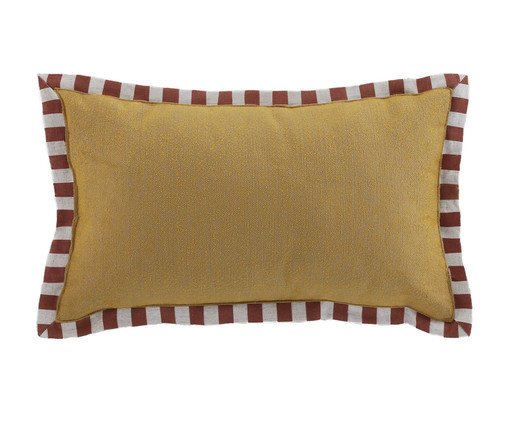 Almofada em Linho Ladrilho - Marina Bitu, yellow | WestwingNow