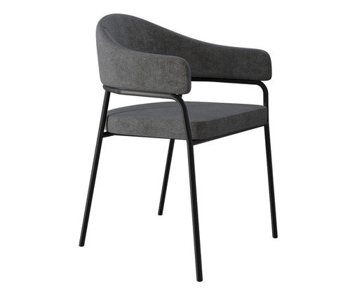 Cadeira de Jantar Olivia Tecido Lautrec Cinza, grey | WestwingNow