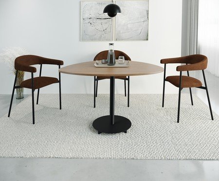 Jogo de Cadeiras de Jantar Angel Galaxy Tecido Whisky | Westwing