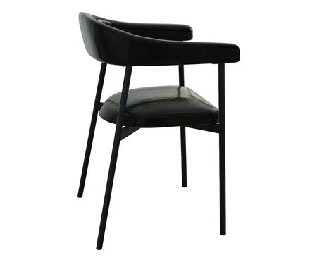 Cadeira de Jantar Angel Tecido Preto | Westwing