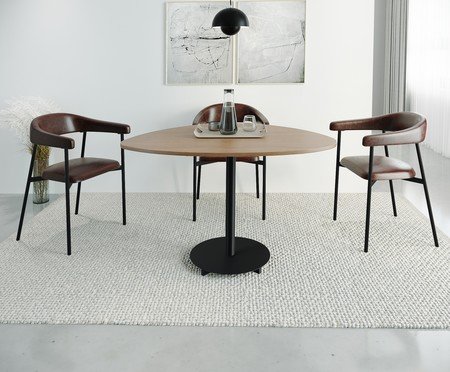 Jogo de Cadeiras de Jantar Angel Galaxy Tecido Café | Westwing