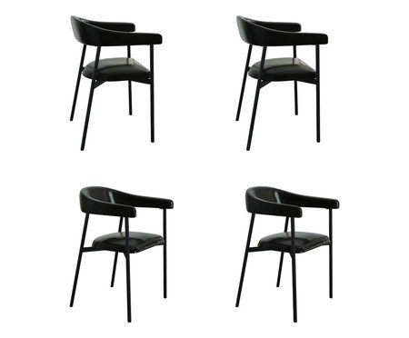 Jogo de Cadeiras de Jantar Angel Preto | Westwing