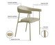 Cadeira de Jantar Angel Tecido Corriente Champanhe, beige | WestwingNow