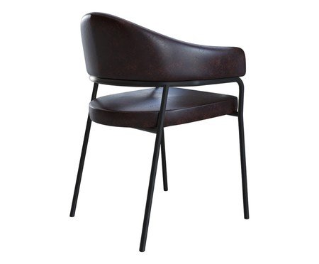 Cadeira de Jantar Olivia Tecido Café | Westwing