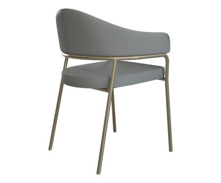 Cadeira de Jantar OliviaTecido Champanhe Off White | Westwing