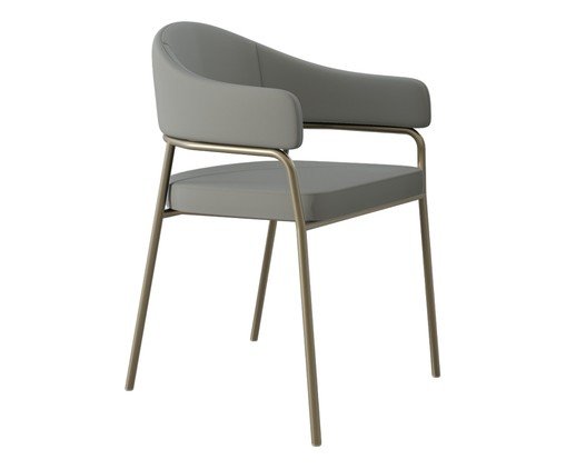 Cadeira de Jantar OliviaTecido Champanhe Off White, Off White | WestwingNow