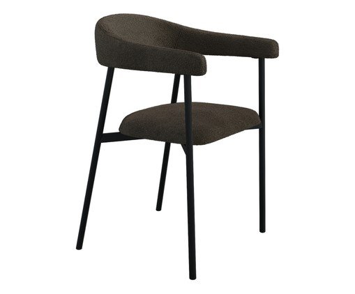 Cadeira de Jantar Angel Tecido Boucle Marrom, brown | WestwingNow